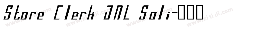 Store Clerk JNL Soli字体转换